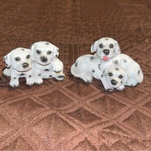 Charming Dalmatian Puppy Figurine Set